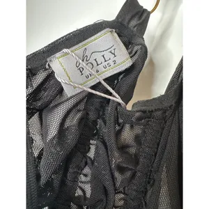NWT Oh Polly Mesh Corset Mini Dress Women's Black Size 2 thumbnail 5