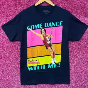 Richard Simmons Come Dance with Me Exercise Show Promo Tee M thumbnail 1