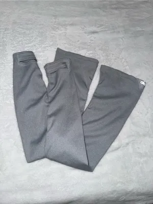 Alo Yoga Heather Gray Ribbed Ballet Leg Warmers Pilates Dance OS thumbnail 4
