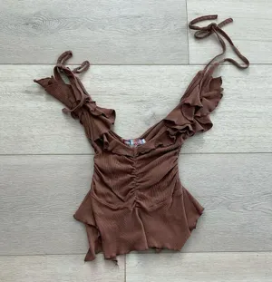 Urban Outfitters Brown Cropped Tank thumbnail 1