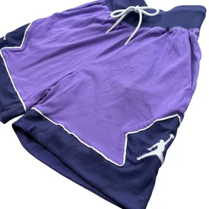 Jordan Sport Womens Diamond Basketball Shorts Purple Loose Fit Jumpman‎ XS thumbnail 2