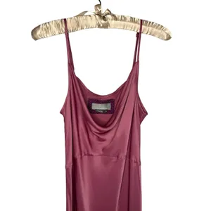 Anthropologie The Elyse Slip Satin Midi Dress Size M Mauve Pink thumbnail 7