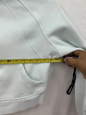 lululemon athletica Light Blue Hooded Half-Zip Cropped Jacket 1133 thumbnail 4