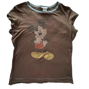 Walt Disney World Mickey Mouse Brown Tee Size XL thumbnail 3