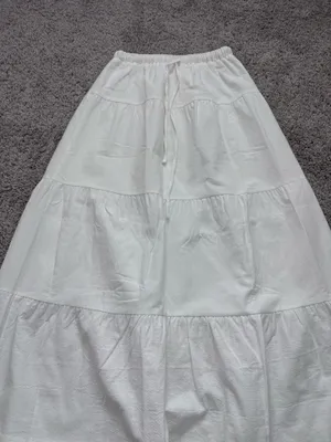 White Tiered Maxi Skirt thumbnail 5