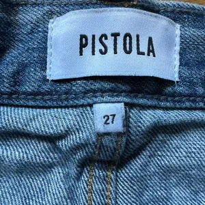 Pistola Distressed Wide Leg Crop Jeans Womens 27 Blue thumbnail 2