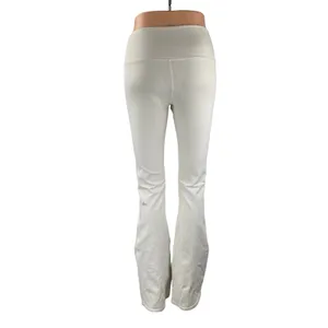 Alo Women's White High Rise Flare Yoga Gym Athletic Activewear Leggings Pants S thumbnail 4