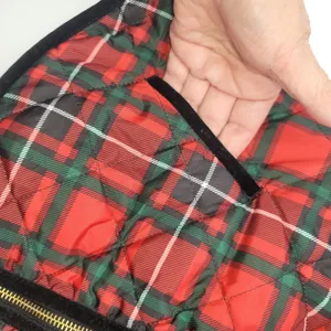 Old Navy Tartan Plaid Full Zip Quilted Vest Womens XS TP Classic Preppy Holiday thumbnail 10