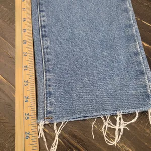 PacSun Women's High-Rise Straight Leg Raw Hem Jeans Blue Size 24 thumbnail 8