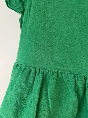 Green Peplum Top Size M thumbnail 3