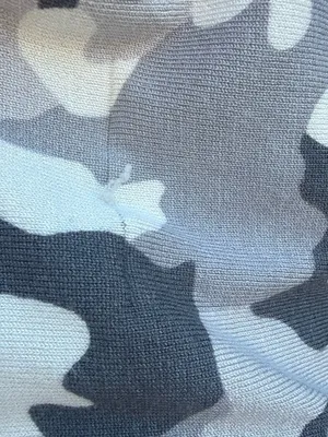 Premise Women's XS Gray Camo Army V-Neck 3/4 Sleeve Knit Pullover Sweater thumbnail 6
