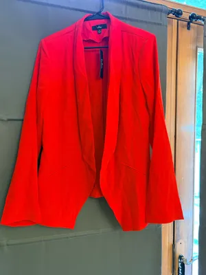 NWT Lulus Miss Punctuality Red Lightweight Blazer thumbnail 3