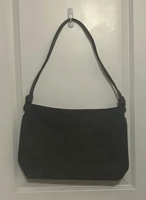 8 Other Reasons Black Suede Hobo Shoulder Bag‎ Knot Strap thumbnail 1