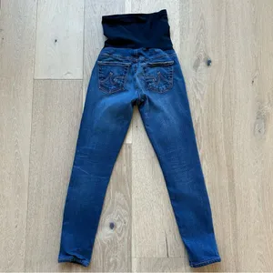 AG Adriano Goldschmied Maternity Baby Stretch Comfort Solid Wash Jeans Size 24 thumbnail 8