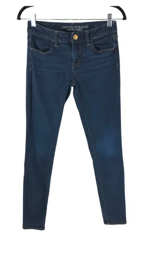 American Eagle Womens Jeans Jegging Super Stretch Dark Wash Size 4 thumbnail 1