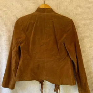 Vintage Christina Hope‎ Suede Leather Jacket Fringe thumbnail 5