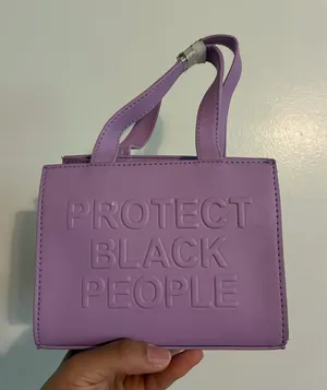 Protect black people bag Purple thumbnail 1
