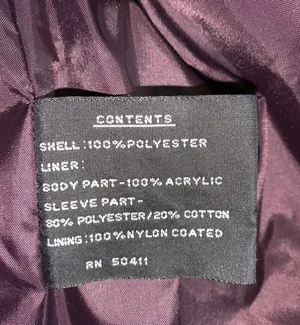 FS Limited plum purple double lined removable hooded zip toggle parka coat Small thumbnail 9