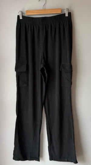 Drew Clothing Solana Eden Gauze Pants Black thumbnail 1