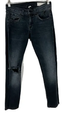 Rag & Bone Capri Jeans Steele Distressed Skinny Size 26 T1328 thumbnail 1