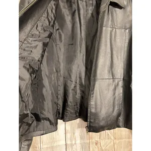 Vintage Uniform John Paul Richard Black Leather Jacket Womens Size 16 Minimalist thumbnail 4
