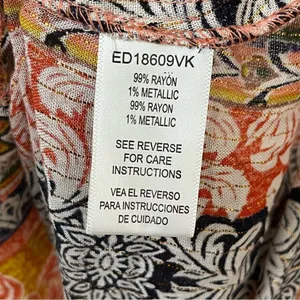 En Creme Boho Mixed Print Floral Stripe Halter Dress S NEW thumbnail 7