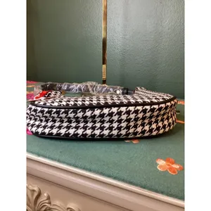 Montana West Hobo Bag Small Black‎ White Houndstooth NWT thumbnail 5