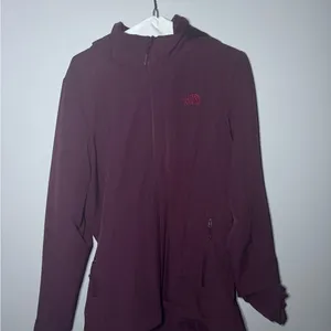 The North Face Purple Ski Jacket Weather-Resistant Hooded thumbnail 2