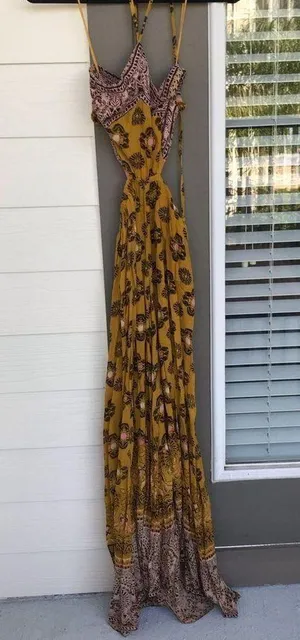 mariabelle yellow mustard jumpsuit thumbnail 4