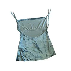 NWT Free People All Night‎ Velvet Tunic in evergreen sz Small thumbnail 5