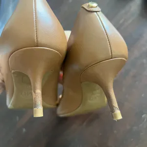 Michael Kors Tan Leather Women's Shoes small heel thumbnail 7