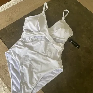 Women One Piece Tummy Control Swimsuits Push Up Bathing Suits Cutout Mesh Front Cross Swimwear thumbnail 8