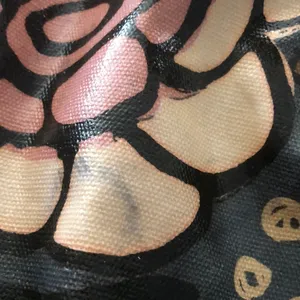 Fossil Large Wax Canvas Key-Per Shoulder Bag Tote Floral Print Pockets 15X14 thumbnail 11