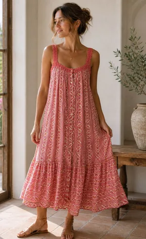 SAYLOR Floral Print Midi Summer Dress‎ Small thumbnail 1