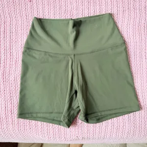 Aerie Green Biker Shorts thumbnail 5