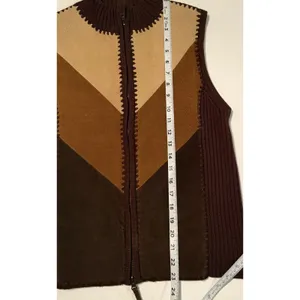 Designer Studio Originals Vest Womens MED Genuine Leather‎ Rodeo Western Cowgirl thumbnail 9