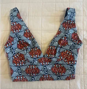 ZARA V-Neck Crop Top thumbnail 1