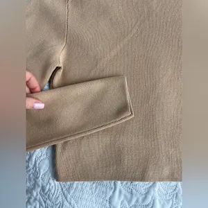 ZARA CAMEL KNIT CROPPED SWEATER M thumbnail 4