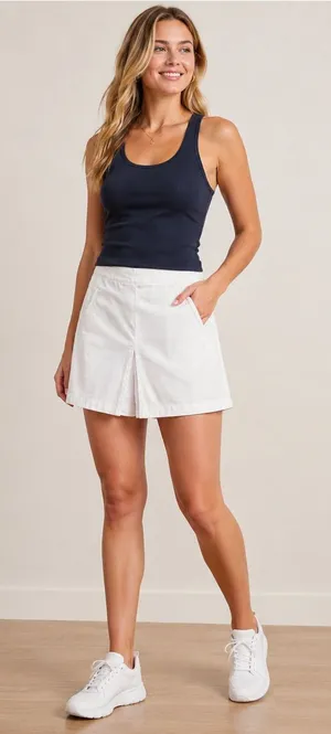 Ralph Lauren Golf White Skort Skirt Shorts Women’s Size 8 Stretch Performance thumbnail 1