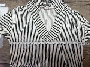 Anthropologie Pilcro Wharfside Hooded Sweatshirt vertical Stripes Beach medium thumbnail 5