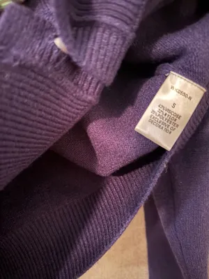 THML NWT Navy Cardigan Sweater with Striped Collar & Cuffs | S thumbnail 4