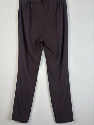 Aritzia Babaton Conan Pant Coffee Bean Brown Slim Straight Trousers Size 4 thumbnail 9