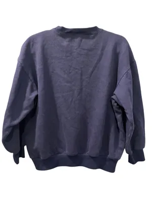 Vintage 90s NutCracker Snowman Embroidered Crewneck Sweatshirt Navy Blue Medium thumbnail 2