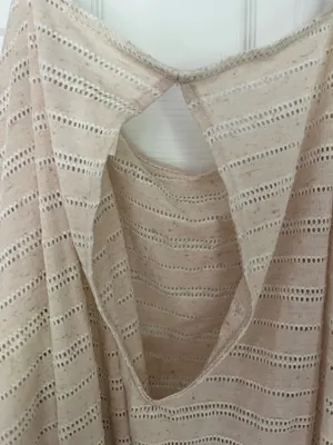 NWT Free People Azalea Cream Crochet Eyelit Oversized Shirt thumbnail 7