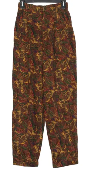 Breeches Pants Vintage Equestrian High Rise Retro Boho Western Rustic Brown 8 thumbnail 1