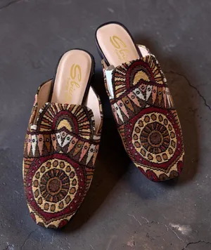 SBICCA Multicolor Tapestry Mules Flats Loafers Size 6 NEW NWOB thumbnail 1