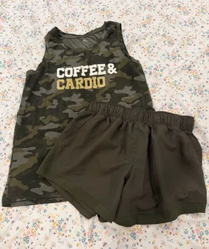 Athletic Works Women’s Olive Green Camo Set thumbnail 1