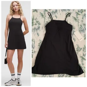 Lululemon Align Side-Slit Cami Strap Dress 6 Black NWT thumbnail 2