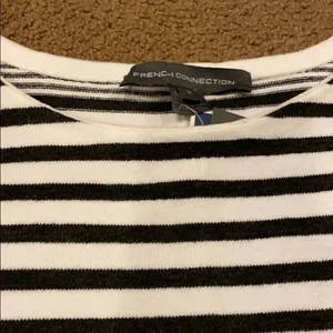 French Connection White & Grey Striped Sweater thumbnail 4