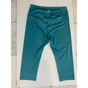 Gymshark Training High Waisted‎ Cropped Capri Leggings Teal Blue XXL B1A1U thumbnail 11